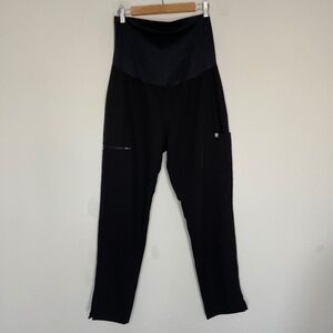 Figs Maternity Scrub Pants Women's M Yola Cargo Straight Over Belly Stretch